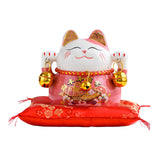 Maxbell Chinese Style Lucky Cat Money Bank Saving Box for Office Home Decorations Pink