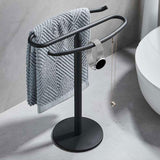 Maxbell Modern Bath Towel Stand Table Hand Towel Hanger for Countertop Hotel Kitchen