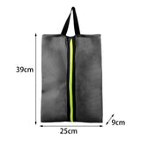 Maxbell Shoe Bag Zipper Camping Carrier for Travel Organizer Lightweight Storage black