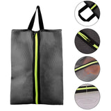 Maxbell Shoe Bag Zipper Camping Carrier for Travel Organizer Lightweight Storage black