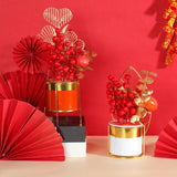 Maxbell Chinese New Year Flower Basket Festival Ornament Tabletop for Holiday Home Pomegranate