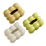 Maxbell Ceramic Tissue Box Holder Decorative Napkin Holder Organizer for Living Room Yellow