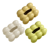 Maxbell Ceramic Tissue Box Holder Decorative Napkin Holder Organizer for Living Room Yellow