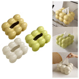 Maxbell Ceramic Tissue Box Holder Decorative Napkin Holder Organizer for Living Room Yellow