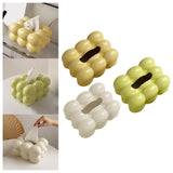 Maxbell Ceramic Tissue Box Holder Decorative Napkin Holder Organizer for Living Room Yellow