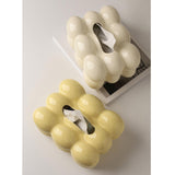 Maxbell Ceramic Tissue Box Holder Decorative Napkin Holder Organizer for Living Room Yellow