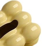 Maxbell Ceramic Tissue Box Holder Decorative Napkin Holder Organizer for Living Room Yellow