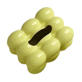 Maxbell Ceramic Tissue Box Holder Decorative Napkin Holder Organizer for Living Room Green