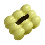 Maxbell Ceramic Tissue Box Holder Decorative Napkin Holder Organizer for Living Room Green