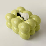 Maxbell Ceramic Tissue Box Holder Decorative Napkin Holder Organizer for Living Room Green
