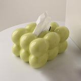 Maxbell Ceramic Tissue Box Holder Decorative Napkin Holder Organizer for Living Room Green