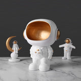 Maxbell Astronaut Doll Statue Sculpture Storage Bowl Desktop Organizer Candy Dish