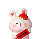 Maxbell Rabbit Statue Resin Bunny Figurine for Shelf Decoration Souvenir Gift StyleA