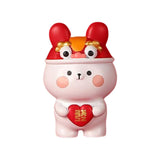 Maxbell Rabbit Statue Resin Bunny Figurine for Shelf Decoration Souvenir Gift StyleC