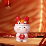 Maxbell Rabbit Statue Resin Bunny Figurine for Shelf Decoration Souvenir Gift StyleC