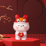 Maxbell Rabbit Statue Resin Bunny Figurine for Shelf Decoration Souvenir Gift StyleC