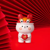 Maxbell Rabbit Statue Resin Bunny Figurine for Shelf Decoration Souvenir Gift StyleC