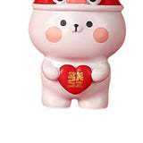 Maxbell Rabbit Statue Resin Bunny Figurine for Shelf Decoration Souvenir Gift StyleC