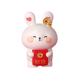 Maxbell Rabbit Statue Resin Bunny Figurine for Shelf Decoration Souvenir Gift StyleD