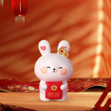 Maxbell Rabbit Statue Resin Bunny Figurine for Shelf Decoration Souvenir Gift StyleD