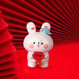 Maxbell Rabbit Statue Resin Bunny Figurine for Shelf Decoration Souvenir Gift StyleE