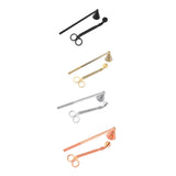 Maxbell Candle Accessory Set Candle Snuffer Wick Trimmer for Flame Burning Adjusting Black