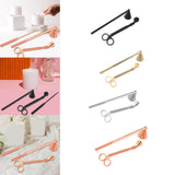 Maxbell Candle Accessory Set Candle Snuffer Wick Trimmer for Flame Burning Adjusting Black