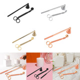 Maxbell Candle Accessory Set Candle Snuffer Wick Trimmer for Flame Burning Adjusting Black