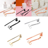 Maxbell Candle Accessory Set Candle Snuffer Wick Trimmer for Flame Burning Adjusting Black