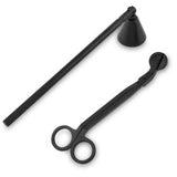 Maxbell Candle Accessory Set Candle Snuffer Wick Trimmer for Flame Burning Adjusting Black