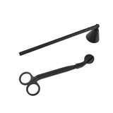 Maxbell Candle Accessory Set Candle Snuffer Wick Trimmer for Flame Burning Adjusting Black
