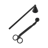 Maxbell Candle Accessory Set Candle Snuffer Wick Trimmer for Flame Burning Adjusting Black