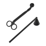 Maxbell Candle Accessory Set Candle Snuffer Wick Trimmer for Flame Burning Adjusting Black