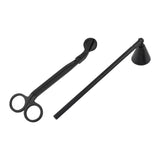 Maxbell Candle Accessory Set Candle Snuffer Wick Trimmer for Flame Burning Adjusting Black