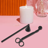 Maxbell Candle Accessory Set Candle Snuffer Wick Trimmer for Flame Burning Adjusting Black