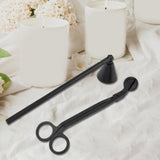 Maxbell Candle Accessory Set Candle Snuffer Wick Trimmer for Flame Burning Adjusting Black
