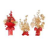 Maxbell Chinese New Year Decorations Lucky Tree Ornament Adornment for Living Room Height 30cm