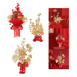 Maxbell Chinese New Year Decorations Lucky Tree Ornament Adornment for Living Room Height 30cm