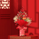 Maxbell Chinese New Year Decorations Lucky Tree Ornament Adornment for Living Room Height 30cm