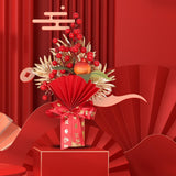 Maxbell Chinese New Year Decorations Lucky Tree Ornament Adornment for Living Room Height 30cm