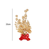 Maxbell Chinese New Year Decorations Lucky Tree Ornament Adornment for Living Room Height 23cm