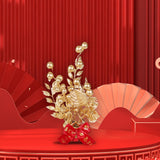 Maxbell Chinese New Year Decorations Lucky Tree Ornament Adornment for Living Room Height 23cm