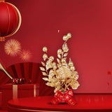 Maxbell Chinese New Year Decorations Lucky Tree Ornament Adornment for Living Room Height 23cm
