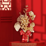 Maxbell Chinese New Year Decorations Lucky Tree Ornament Adornment for Living Room Height 33cm