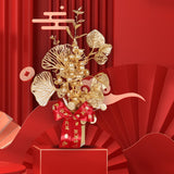 Maxbell Chinese New Year Decorations Lucky Tree Ornament Adornment for Living Room Height 33cm