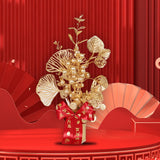 Maxbell Chinese New Year Decorations Lucky Tree Ornament Adornment for Living Room Height 33cm