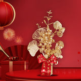 Maxbell Chinese New Year Decorations Lucky Tree Ornament Adornment for Living Room Height 33cm
