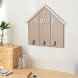 Maxbell Nordic Wall Hook Key Holder Storage Hanger Wall Hanging Decor for Hat Towel Wood