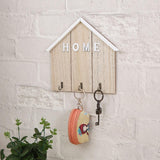 Maxbell Nordic Wall Hook Key Holder Storage Hanger Wall Hanging Decor for Hat Towel Wood