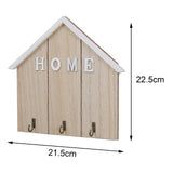 Maxbell Nordic Wall Hook Key Holder Storage Hanger Wall Hanging Decor for Hat Towel Wood